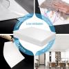 imageArt3d 10Pack Stucco Texture Drop Ceiling Tiles 2x4 FT  FireRated Waterproof Reusable  Premium PVC 24x48 Inch Ceiling Panels for Living Room Kitchen Bathroom Basement Office WhiteWhite