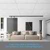 imageArt3d 10Pack Stucco Texture Drop Ceiling Tiles 2x4 FT  FireRated Waterproof Reusable  Premium PVC 24x48 Inch Ceiling Panels for Living Room Kitchen Bathroom Basement Office WhiteStucco White