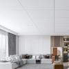 imageArt3d 10Pack Stucco Texture Drop Ceiling Tiles 2x4 FT  FireRated Waterproof Reusable  Premium PVC 24x48 Inch Ceiling Panels for Living Room Kitchen Bathroom Basement Office WhiteWhite