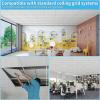 imageArt3d 10Pack Stucco Texture Drop Ceiling Tiles 2x4 FT  FireRated Waterproof Reusable  Premium PVC 24x48 Inch Ceiling Panels for Living Room Kitchen Bathroom Basement Office WhiteWhite  acoustic