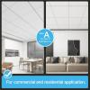 imageArt3d 10Pack Stucco Texture Drop Ceiling Tiles 2x4 FT  FireRated Waterproof Reusable  Premium PVC 24x48 Inch Ceiling Panels for Living Room Kitchen Bathroom Basement Office WhiteStucco White1