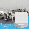 imageArt3d 10Pack Stucco Texture Drop Ceiling Tiles 2x4 FT  FireRated Waterproof Reusable  Premium PVC 24x48 Inch Ceiling Panels for Living Room Kitchen Bathroom Basement Office WhiteWhite  acoustic
