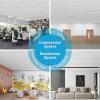 imageArt3d 10Pack Stucco Texture Drop Ceiling Tiles 2x4 FT  FireRated Waterproof Reusable  Premium PVC 24x48 Inch Ceiling Panels for Living Room Kitchen Bathroom Basement Office WhiteWhite  acoustic 2