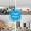 imageArt3d 10Pack Stucco Texture Drop Ceiling Tiles 2x4 FT  FireRated Waterproof Reusable  Premium PVC 24x48 Inch Ceiling Panels for Living Room Kitchen Bathroom Basement Office WhiteWhite  acoustic