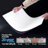 imageArt3d 10Pack Stucco Texture Drop Ceiling Tiles 2x4 FT  FireRated Waterproof Reusable  Premium PVC 24x48 Inch Ceiling Panels for Living Room Kitchen Bathroom Basement Office WhiteWhite1