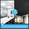 imageArt3d 10Pack Stucco Texture Drop Ceiling Tiles 2x4 FT  FireRated Waterproof Reusable  Premium PVC 24x48 Inch Ceiling Panels for Living Room Kitchen Bathroom Basement Office WhiteBlack1
