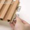 imageArt3d 8Pack 96 x 6in WPC Acoustic Slat Wall Panel for Modern Interior Decor TV Background Living Room Matte WhiteOak