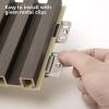 imageArt3d Slat Wall Panel for Modern Decor WPC Acoustic Diffuser Panel 8Pack 96 x 6in Black WalnutGrey Oak
