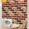 imageArt3d 29 Square Feet Pack Of 5 Wall Panel Foam BlueRed Brown