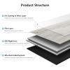 imageArt3d 48quot x 72quot SPC ClickLock Floating Floor Tiles 24 Sq Ft 10Pack Luxury Wood Look Flooring for Indoor Use Waterproof ampamp FireResistant AshAsh