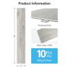 imageArt3d 48quot x 72quot SPC ClickLock Floating Floor Tiles 24 Sq Ft 10Pack Luxury Wood Look Flooring for Indoor Use Waterproof ampamp FireResistant AshAsh