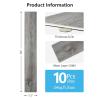 imageArt3d 48quot x 72quot SPC ClickLock Floating Floor Tiles 24 Sq Ft 10Pack Luxury Wood Look Flooring for Indoor Use Waterproof ampamp FireResistant AshGrey