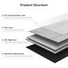 imageArt3d 48quot x 72quot SPC ClickLock Floating Floor Tiles 24 Sq Ft 10Pack Luxury Wood Look Flooring for Indoor Use Waterproof ampamp FireResistant AshGraphite