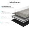 imageArt3d 48quot x 72quot SPC ClickLock Floating Floor Tiles 24 Sq Ft 10Pack Luxury Wood Look Flooring for Indoor Use Waterproof ampamp FireResistant AshGrey