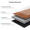 imageArt3d 48quot x 72quot SPC ClickLock Floating Floor Tiles 24 Sq Ft 10Pack Luxury Wood Look Flooring for Indoor Use Waterproof ampamp FireResistant AshMaple