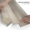 imageArt3d 48quot x 72quot SPC ClickLock Floating Floor Tiles 24 Sq Ft 10Pack Luxury Wood Look Flooring for Indoor Use Waterproof ampamp FireResistant AshWarm Brown