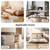 imageArt3d 48quot x 72quot SPC ClickLock Floating Floor Tiles 24 Sq Ft 10Pack Luxury Wood Look Flooring for Indoor Use Waterproof ampamp FireResistant AshWarm Brown