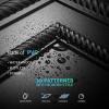 imageArt3d 12Pack 24quotx24quot PVC Lightweight Drop Ceiling Tile 2x2 ft WaterResistant Ceiling Panels to Prevent Breakage BlackBlack