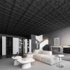 imageArt3d 12Pack Lightweight Drop Ceiling Tiles for Suspended Grid 2x2 ft Ceiling Panels in Black Cover 48 SqFtBlack