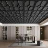 imageArt3d 12Pack Lightweight Drop Ceiling Tiles for Suspended Grid 2x2 ft Ceiling Panels in Black Cover 48 SqFtBlack