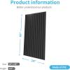 imageArt3d 2x4 ft Drop Ceiling Tiles in Walnut 12Sheet SemiCylinder Design 3D Wall Panels for Interior Wall Decor 24x48 inchSemiCylinder Black