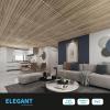 imageArt3d 2x4 ft Drop Ceiling Tiles in Walnut 12Sheet SemiCylinder Design 3D Wall Panels for Interior Wall Decor 24x48 inchSemiCylinder Walnut