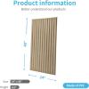 imageArt3d 2x4 ft Drop Ceiling Tiles in Walnut 12Sheet SemiCylinder Design 3D Wall Panels for Interior Wall Decor 24x48 inchSemiCylinder Walnut