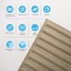 imageArt3d 2x4 ft Drop Ceiling Tiles in Walnut 12Sheet SemiCylinder Design 3D Wall Panels for Interior Wall Decor 24x48 inchSemiCylinder Walnut