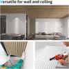 imageArt3d 2x4 ft Drop Ceiling Tiles in Walnut 12Sheet SemiCylinder Design 3D Wall Panels for Interior Wall Decor 24x48 inchSemiCylinder Walnut