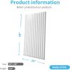 imageArt3d 2x4 ft Drop Ceiling Tiles in Walnut 12Sheet SemiCylinder Design 3D Wall Panels for Interior Wall Decor 24x48 inchSemiCylinder White