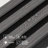 imageArt3d 8Pack WPC Wood Slat Wall Panel for Interior Wall Dcor 3D Wood Fluted Acoustic Wall Paneling for Living Room Bedroom Home ampamp Office Accent Wall Decor  96 x 6 Inch GreyGray