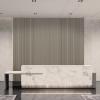 imageArt3d 8Pack WPC Wood Slat Wall Panel for Interior Wall Dcor 3D Wood Fluted Acoustic Wall Paneling for Living Room Bedroom Home ampamp Office Accent Wall Decor  96 x 6 Inch GreyOak