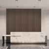 imageArt3d 8Pack WPC Wood Slat Wall Panel for Interior Wall Dcor 3D Wood Fluted Acoustic Wall Paneling for Living Room Bedroom Home ampamp Office Accent Wall Decor  96 x 6 Inch GreyWalnut