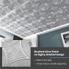 imageArt3d Drop Ceiling Tiles 24x24 in Bronze 12Pack 48 Sqft 3D Wainscoting Panels Glue Up 2x2Argent Silver