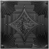 imageArt3d Drop Ceiling Tiles 24x24 in Bronze 12Pack 48 Sqft 3D Wainscoting Panels Glue Up 2x2Black