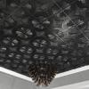 imageArt3d Drop Ceiling Tiles 24x24 in Bronze 12Pack 48 Sqft 3D Wainscoting Panels Glue Up 2x2Black
