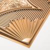 imageArt3d Drop Ceiling Tiles 24x24 in Bronze 12Pack 48 Sqft 3D Wainscoting Panels Glue Up 2x2Bronze