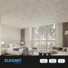 imageArt3d Drop Ceiling Tiles 24x24 in Bronze 12Pack 48 Sqft 3D Wainscoting Panels Glue Up 2x2White