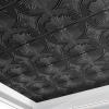 imageArt3d Drop Ceiling Tiles 24x24 in Bronze 12Pack 48 Sqft 3D Wainscoting Panels Glue Up 2x2Black