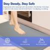imageArt3d 1quot Thick Kitchen Mats for Floor Waterproof 20quot X 39quot Cushioned Comfort Mat Long Anti Fatigue Mats for Kitchen Ergonomic Standing Office Desk Home and Garage RedGrey