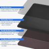 imageArt3d 1quot Thick Kitchen Mats for Floor Waterproof 20quot X 39quot Cushioned Comfort Mat Long Anti Fatigue Mats for Kitchen Ergonomic Standing Office Desk Home and Garage RedSquare Black