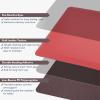 imageArt3d 1quot Thick Kitchen Mats for Floor Waterproof 20quot X 39quot Cushioned Comfort Mat Long Anti Fatigue Mats for Kitchen Ergonomic Standing Office Desk Home and Garage RedRed
