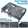imageLuggage Set with Spinner Wheels and TSA Lock 3 Pieces Expandable Hardside PP material Suitcase for Travel Hardshell Luggage Sets 20quot 24quot 28quot BlackBlack