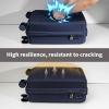 imageLuggage Set with Spinner Wheels and TSA Lock 3 Pieces Expandable Hardside PP material Suitcase for Travel Hardshell Luggage Sets 20quot 24quot 28quot BlackNavy