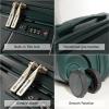 imageLuggage Set with Spinner Wheels and TSA Lock 3 Pieces Expandable Hardside PP material Suitcase for Travel Hardshell Luggage Sets 20quot 24quot 28quot BlackDark Green