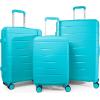 imageLuggage Set with Spinner Wheels and TSA Lock 3 Pieces Expandable Hardside PP material Suitcase for Travel Hardshell Luggage Sets 20quot 24quot 28quot BlackMint