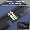 imageLuggage Set with Spinner Wheels and TSA Lock 3 Pieces Expandable Hardside PP material Suitcase for Travel Hardshell Luggage Sets 20quot 24quot 28quot BlackNavy