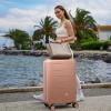 imageLuggage Set with Spinner Wheels and TSA Lock 3 Pieces Expandable Hardside PP material Suitcase for Travel Hardshell Luggage Sets 20quot 24quot 28quot BlackCoral