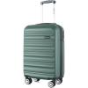 imageLuggage Set with Spinner Wheels and TSA Lock 3 Pieces Expandable Hardside PP material Suitcase for Travel Hardshell Luggage Sets 20quot 24quot 28quot BlackDark Green