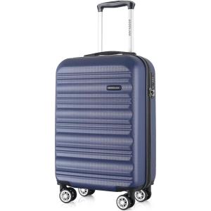 imageLuggage Set with Spinner Wheels and TSA Lock 3 Pieces Expandable Hardside PP material Suitcase for Travel Hardshell Luggage Sets 20quot 24quot 28quot BlackNavy